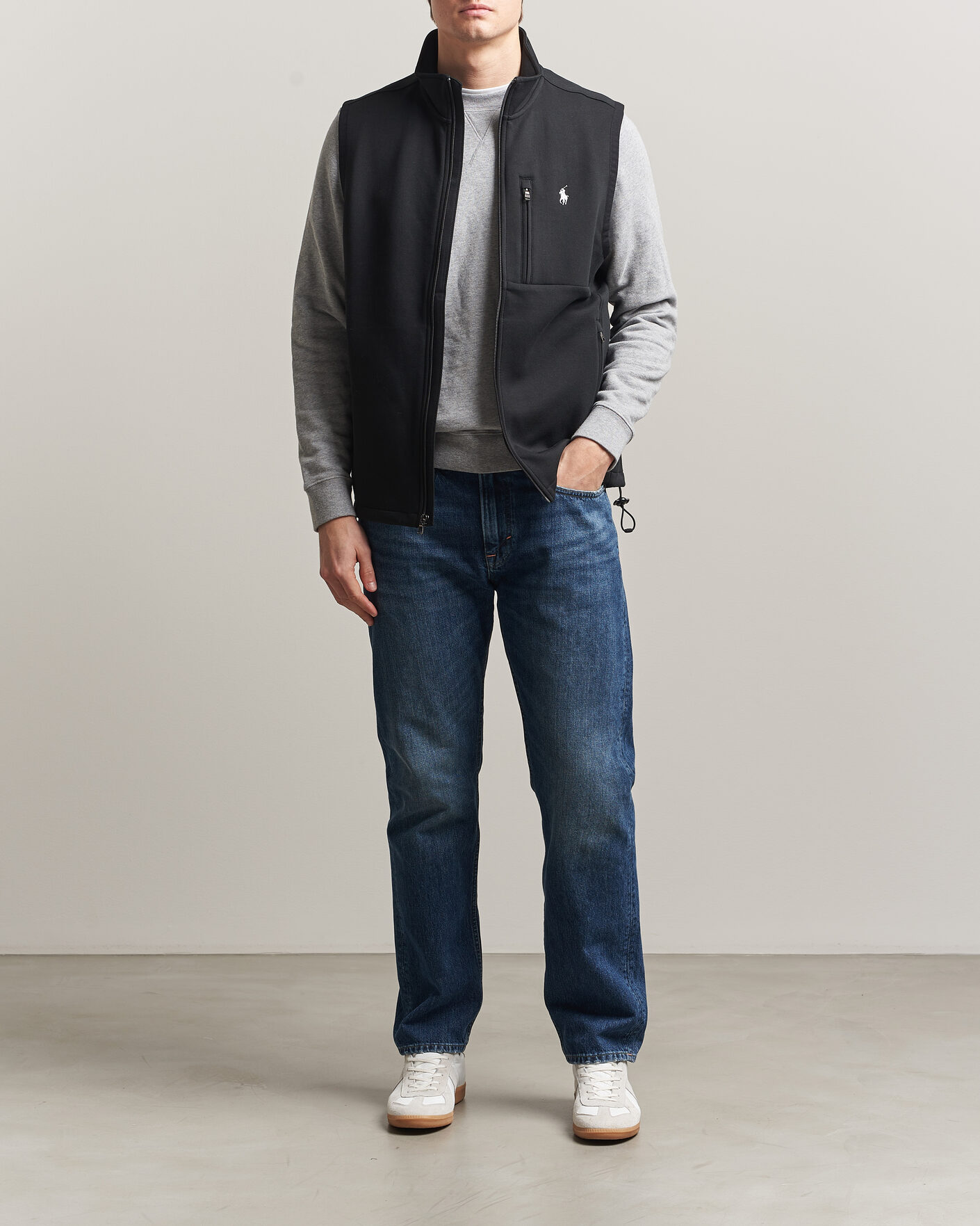 Herr | Tröjor | Polo Ralph Lauren | Double Knitted Vest Polo Black