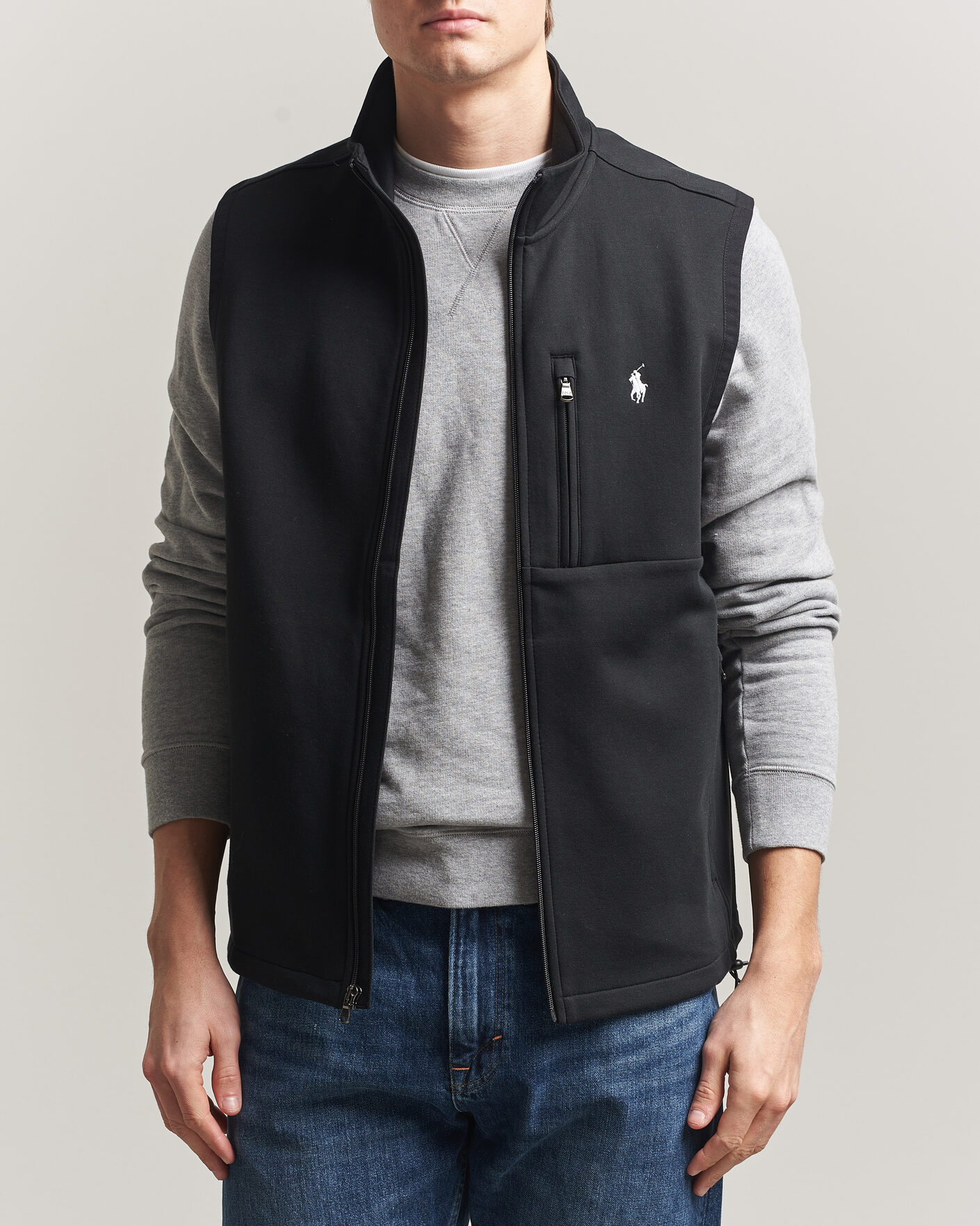 Herr | Västar | Polo Ralph Lauren | Double Knitted Vest Polo Black