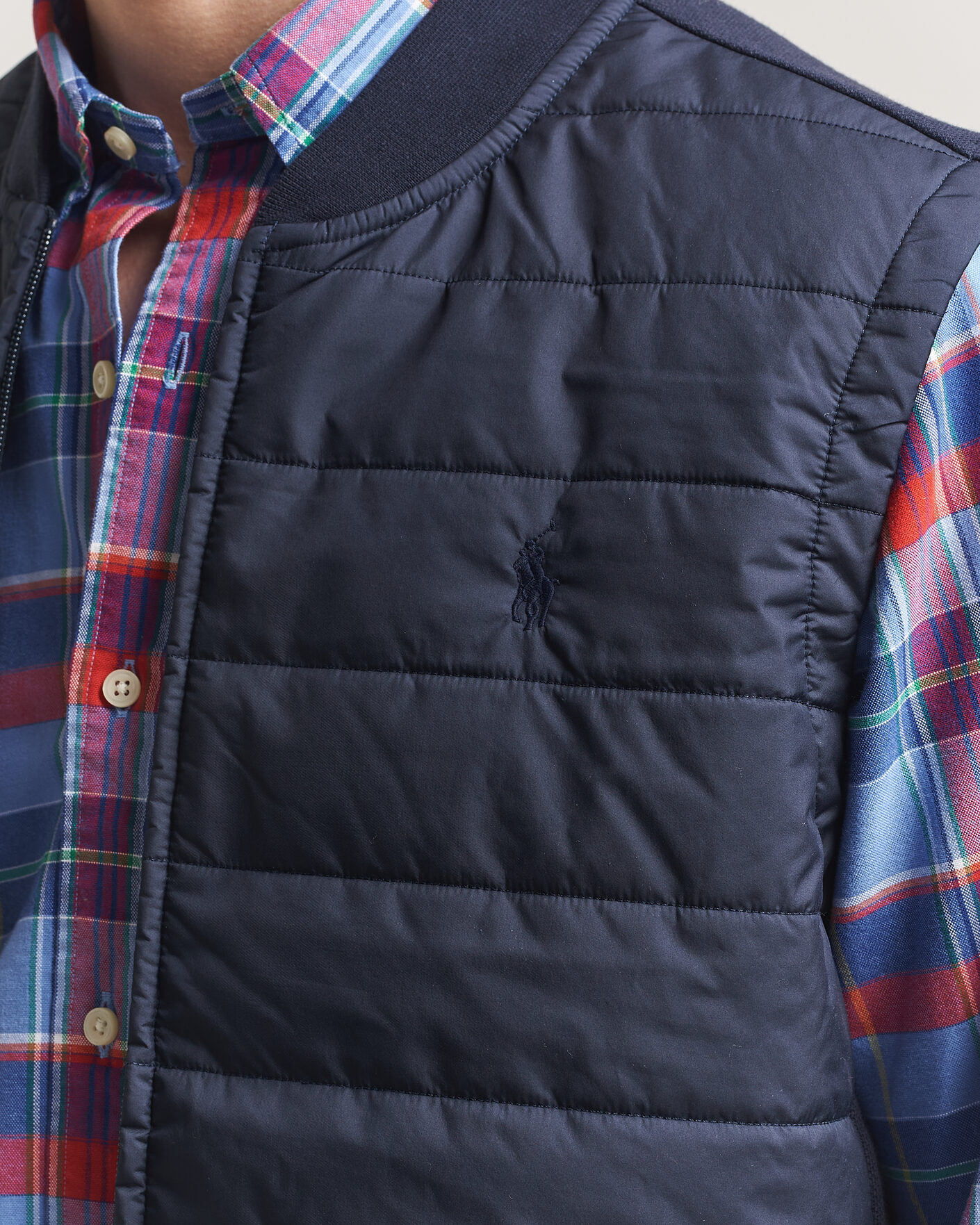 Herr | Västar | Polo Ralph Lauren | Double Knitted Jaquard Vest Aviator Navy