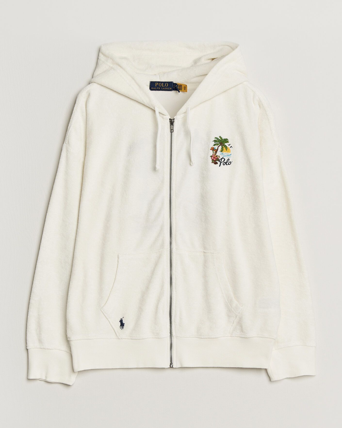 Herr | Tröjor | Polo Ralph Lauren | Cotton Terry Printed Full-Zip Hoodie Nevis