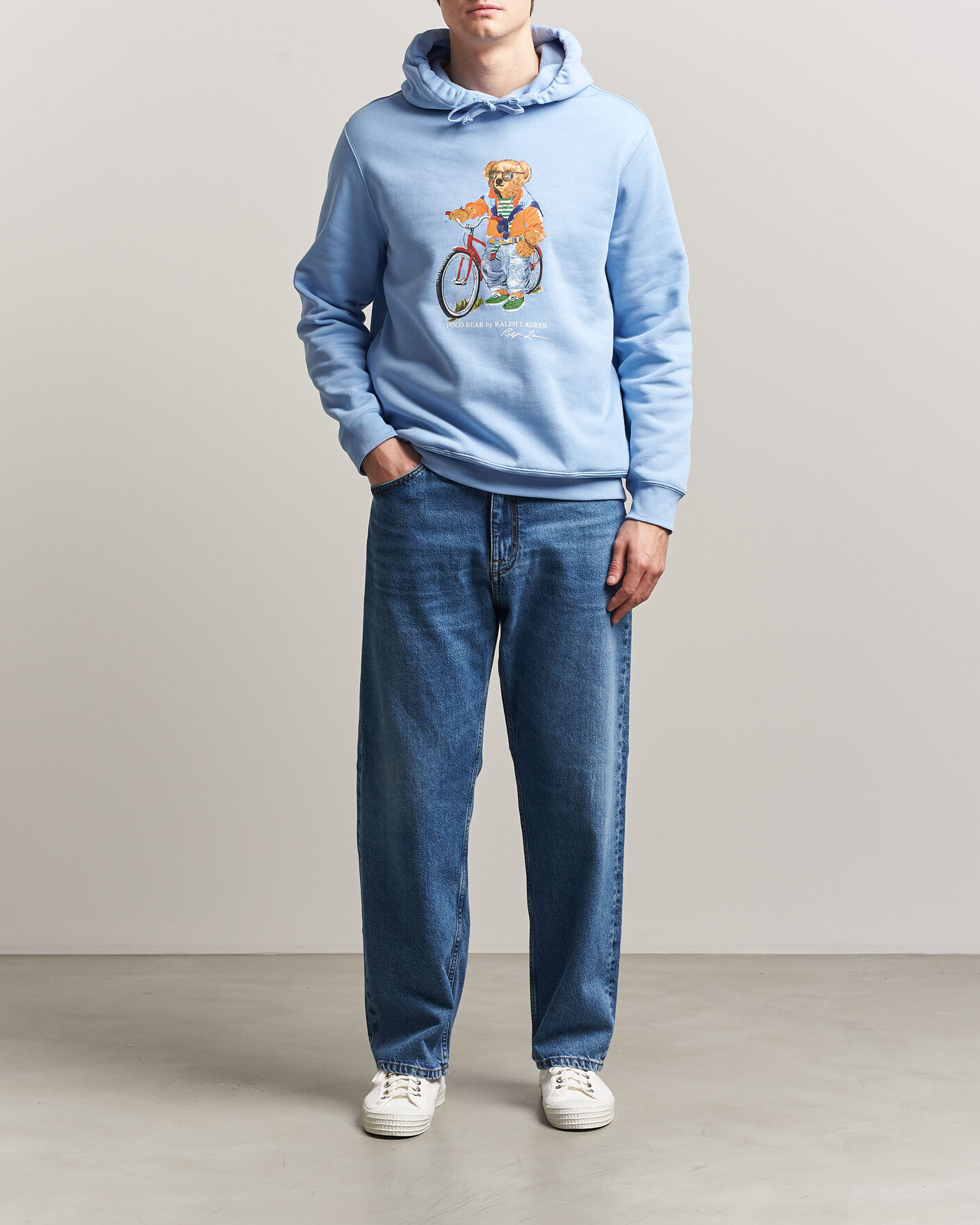 Herr | Tröjor | Polo Ralph Lauren | Fleece Bear Hoodie Austin Blue