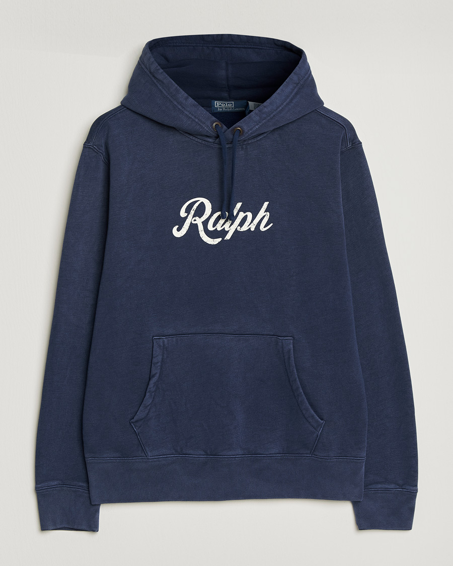 Herr | Tröjor | Polo Ralph Lauren | Vintage Fleece Logo Hoodie Dark Cobalt
