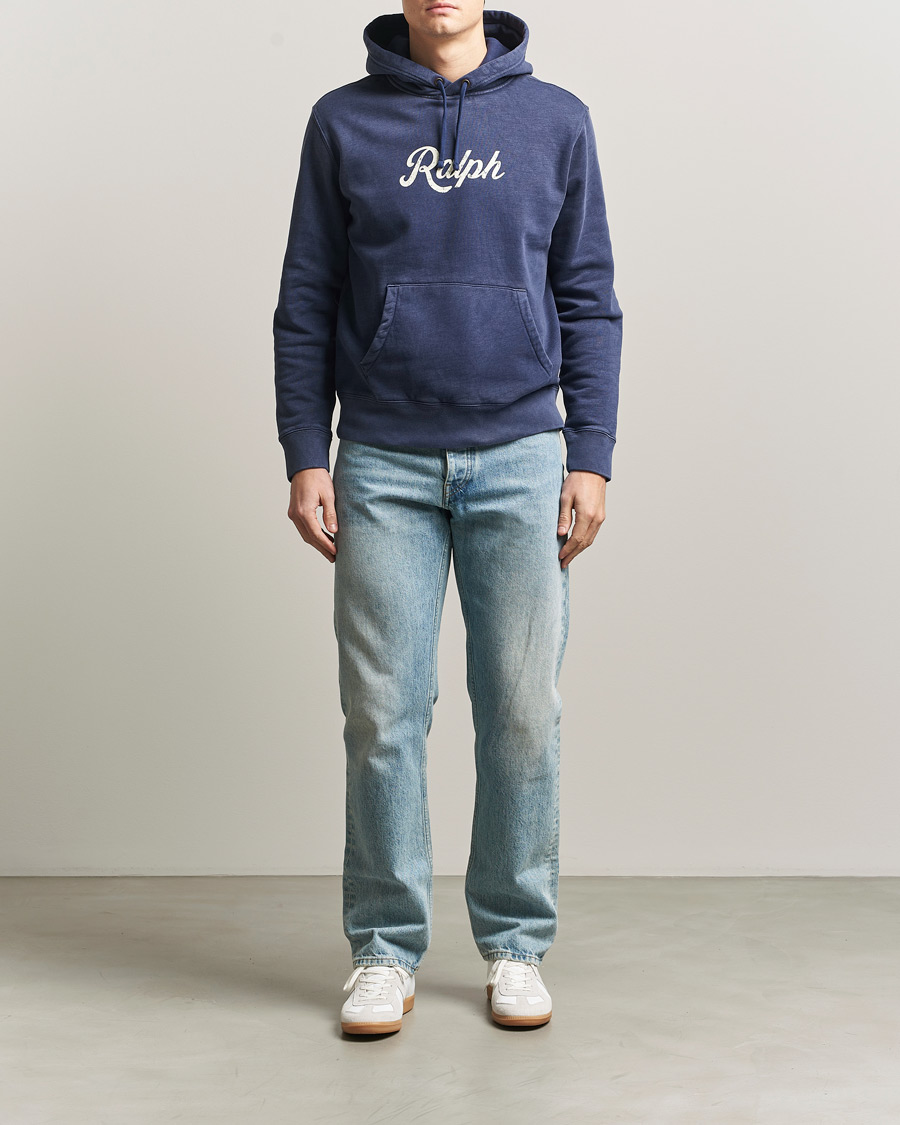 Herr | Tröjor | Polo Ralph Lauren | Vintage Fleece Logo Hoodie Dark Cobalt