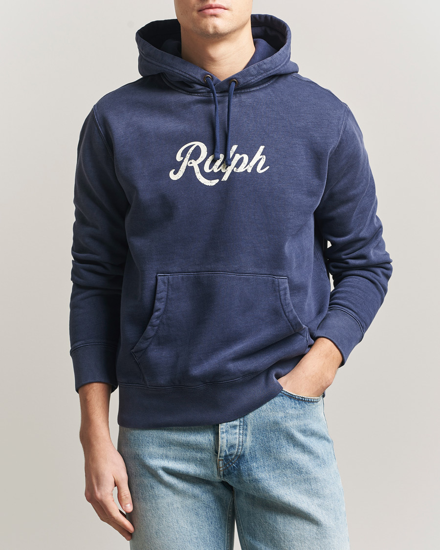 Herr | Tröjor | Polo Ralph Lauren | Vintage Fleece Logo Hoodie Dark Cobalt