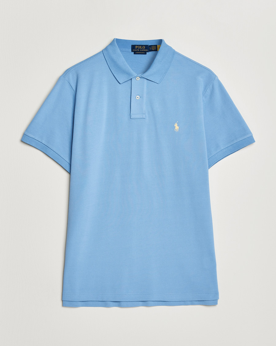 Herr | Pikéer | Polo Ralph Lauren | Custom Slim Fit Polo Bristol Blue