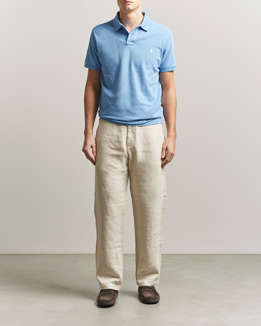 Herr | Pikéer | Polo Ralph Lauren | Custom Slim Fit Polo Bristol Blue