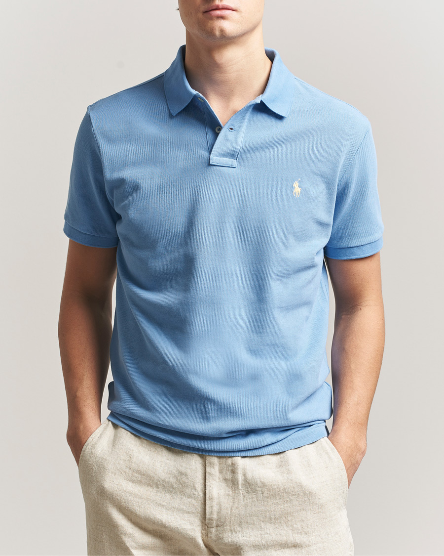 Herr | Pikéer | Polo Ralph Lauren | Custom Slim Fit Polo Bristol Blue