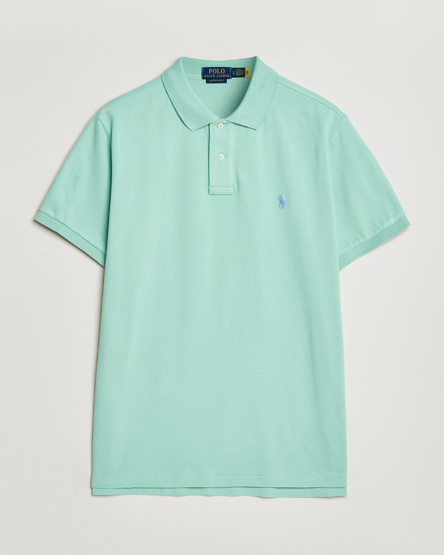 Herr | Pikéer | Polo Ralph Lauren | Custom Slim Fit Polo Celadon
