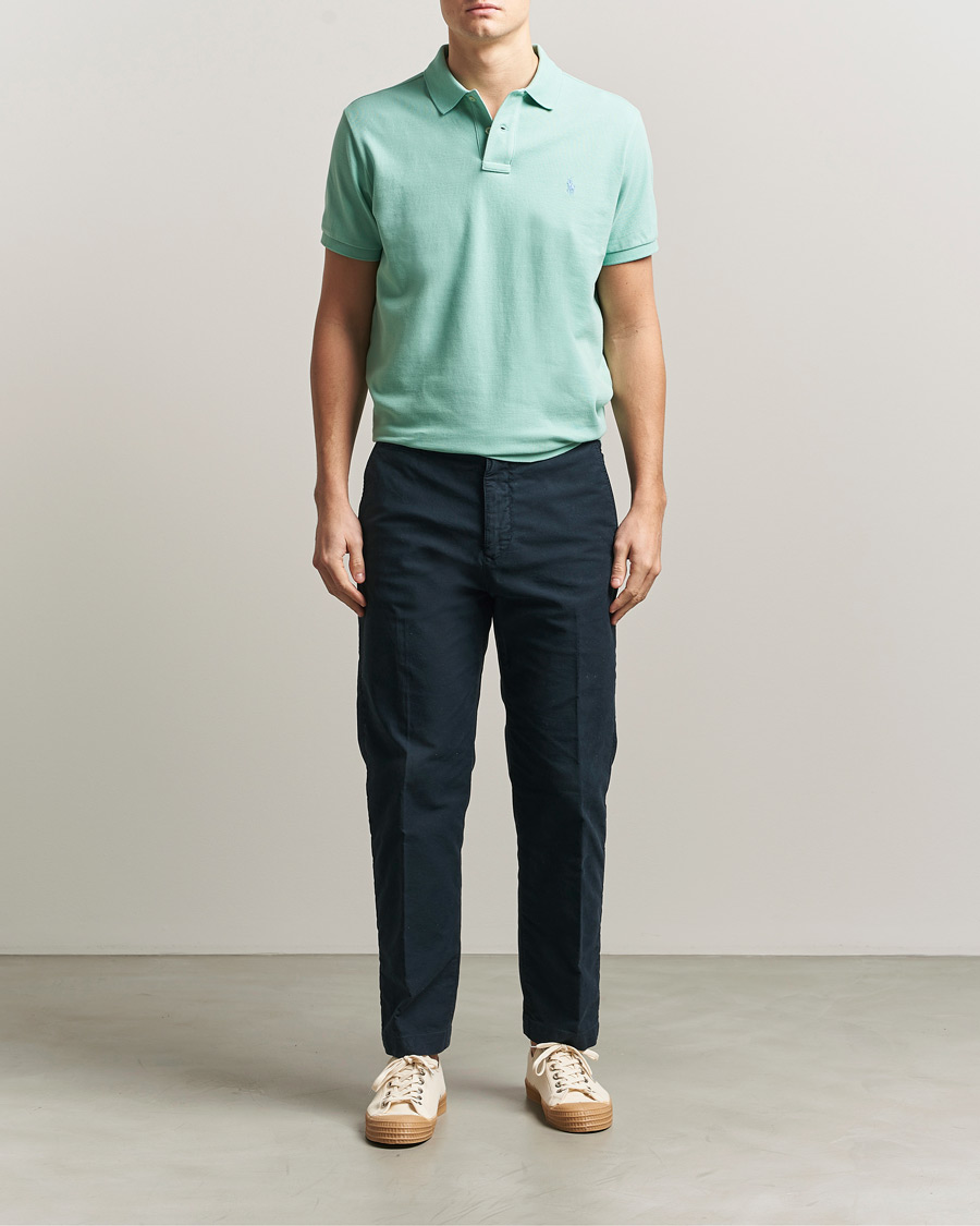 Herr | Pikéer | Polo Ralph Lauren | Custom Slim Fit Polo Celadon
