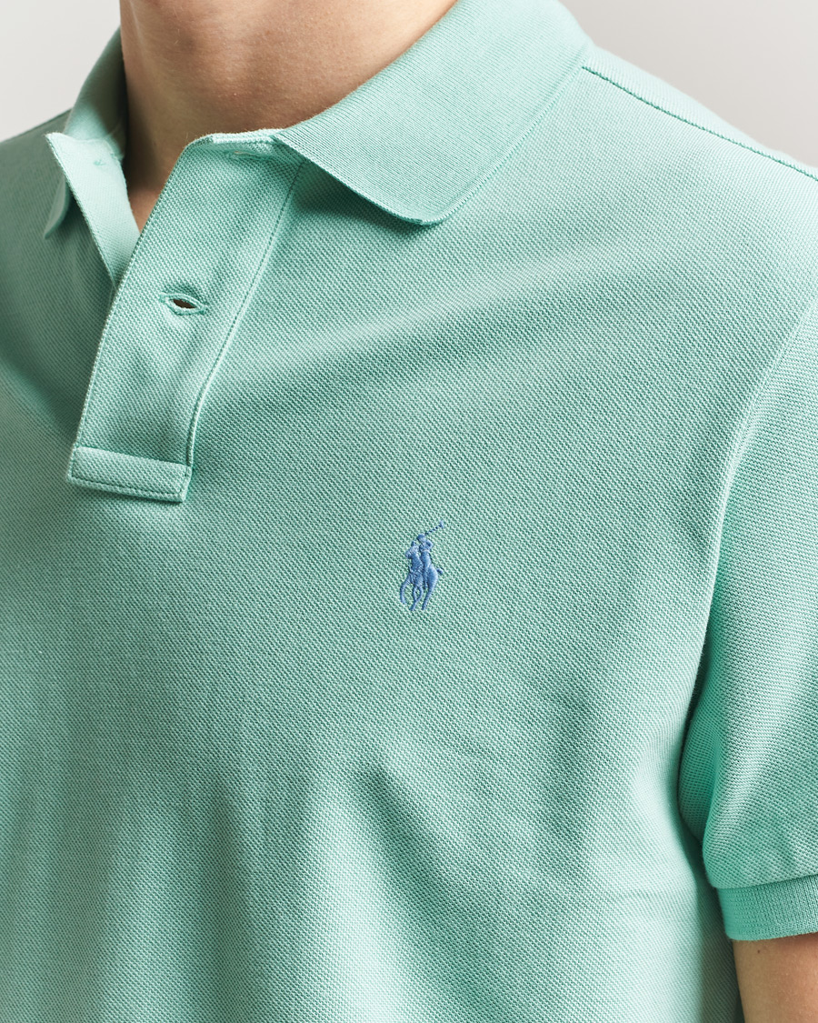 Herr | Pikéer | Polo Ralph Lauren | Custom Slim Fit Polo Celadon