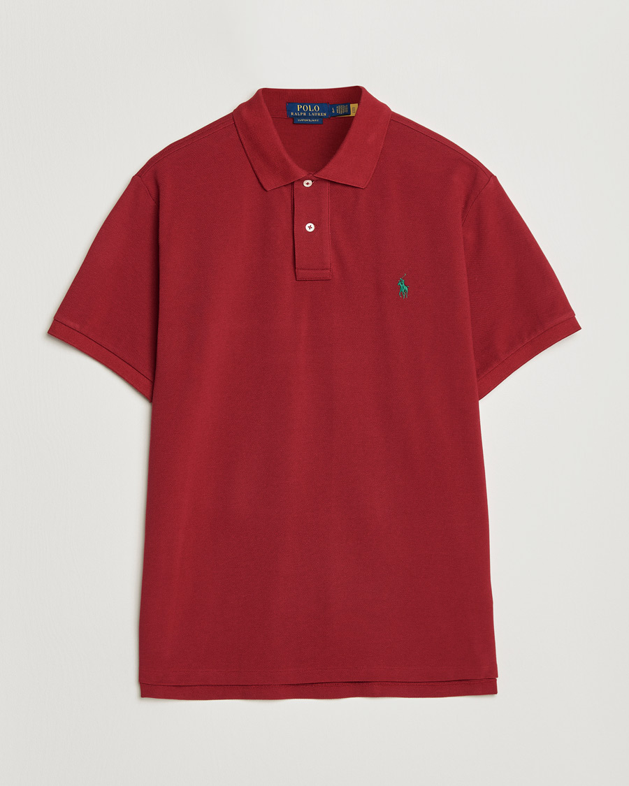 Herr | Pikéer | Polo Ralph Lauren | Custom Slim Fit Polo Heritage Red