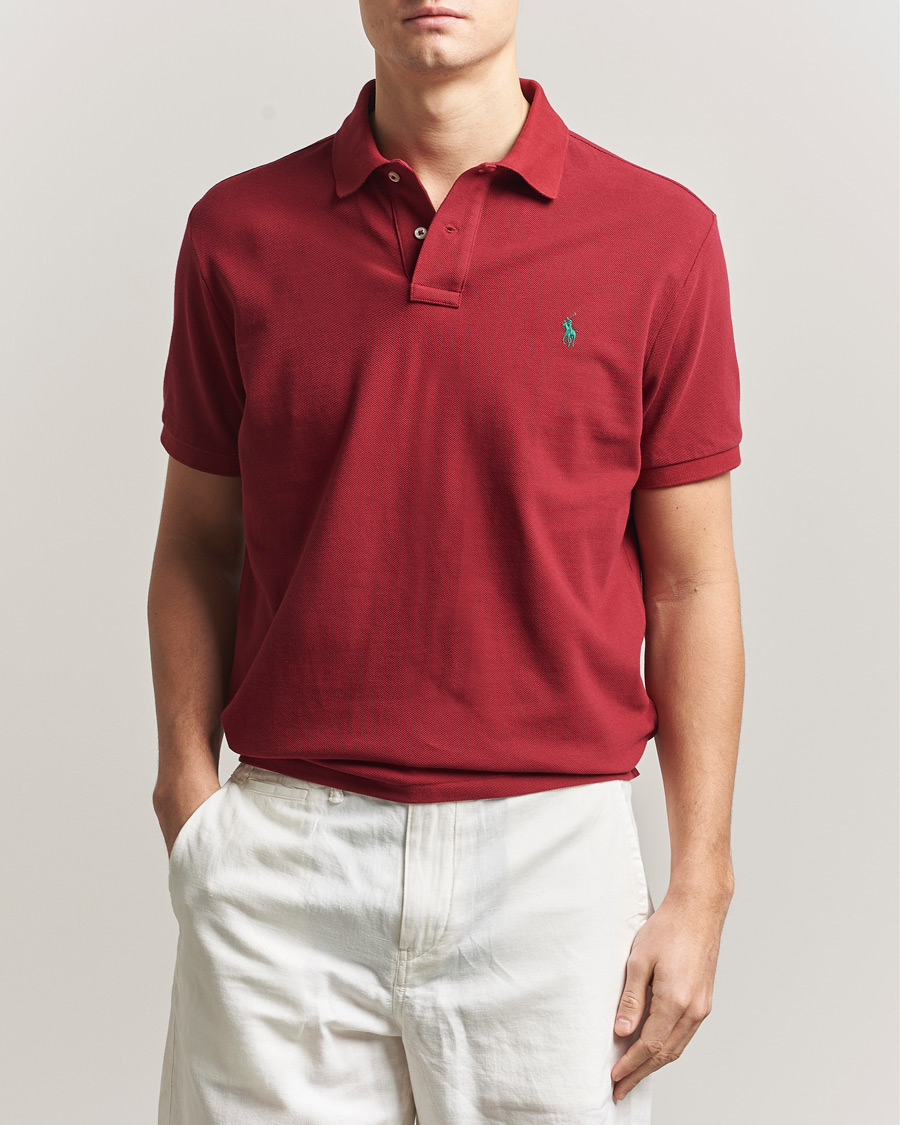 Herr | Pikéer | Polo Ralph Lauren | Custom Slim Fit Polo Heritage Red