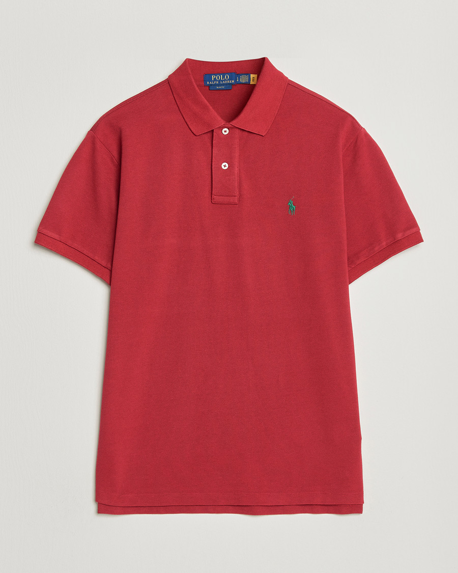Herr | Pikéer | Polo Ralph Lauren | Slim Fit Polo Heritage Red