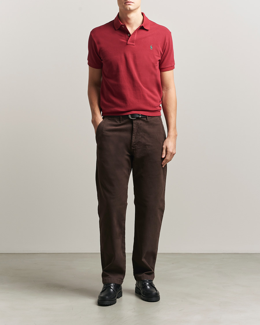 Herr | Pikéer | Polo Ralph Lauren | Slim Fit Polo Heritage Red