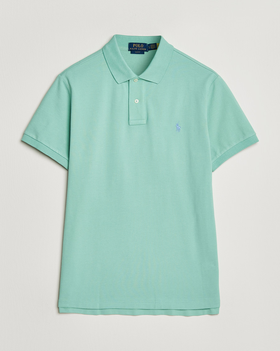 Herr | Pikéer | Polo Ralph Lauren | Slim Fit Polo Celadon