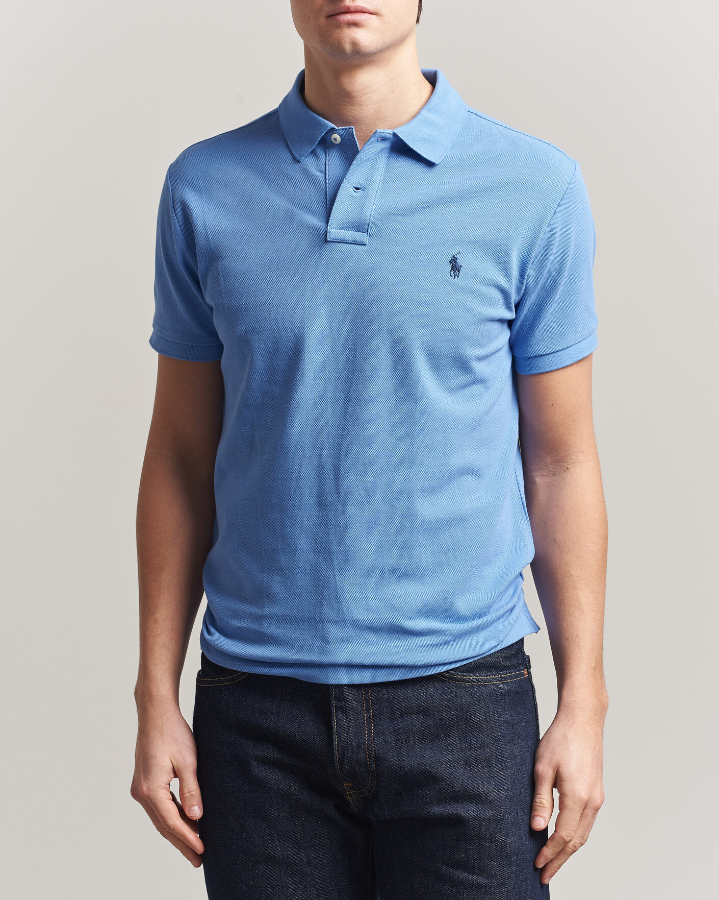 Herr | Pikéer | Polo Ralph Lauren | Slim Fit Polo Harbour Island Blue