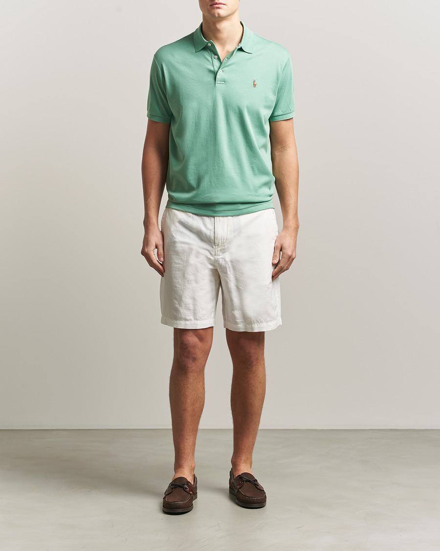 Herr | Pikéer | Polo Ralph Lauren | Luxury Pima Cotton Polo Faded Mint