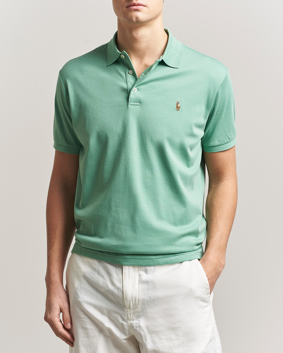 Herr | Pikéer | Polo Ralph Lauren | Luxury Pima Cotton Polo Faded Mint