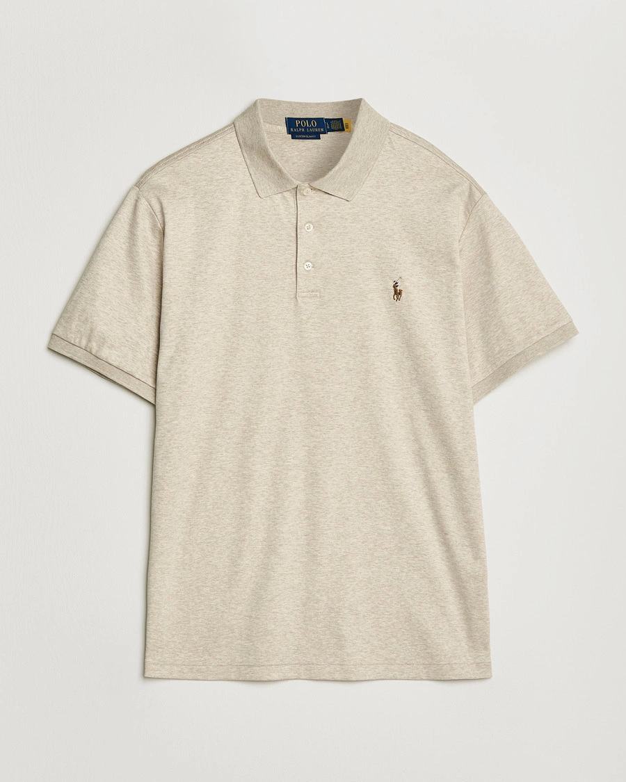 Herr | Pikéer | Polo Ralph Lauren | Luxury Pima Cotton Polo Expedition Dune Heather