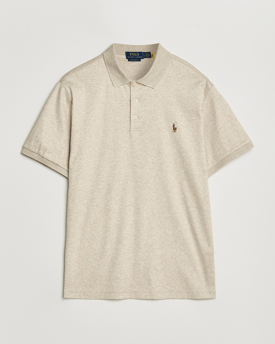 Herr | Pikéer | Polo Ralph Lauren | Luxury Pima Cotton Polo Expedition Dune Heather
