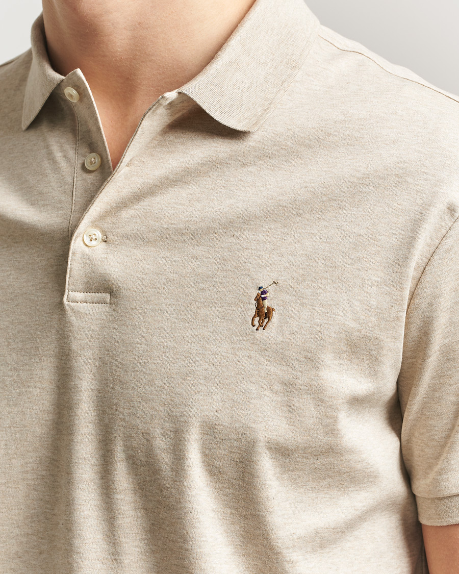 Herr | Pikéer | Polo Ralph Lauren | Luxury Pima Cotton Polo Expedition Dune Heather