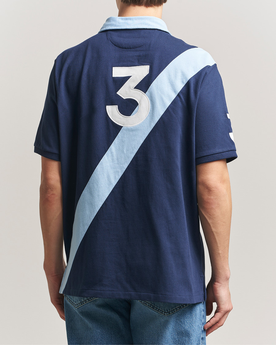 Herr | Pikéer | Polo Ralph Lauren | Diagonal Striped Polo Newport Navy