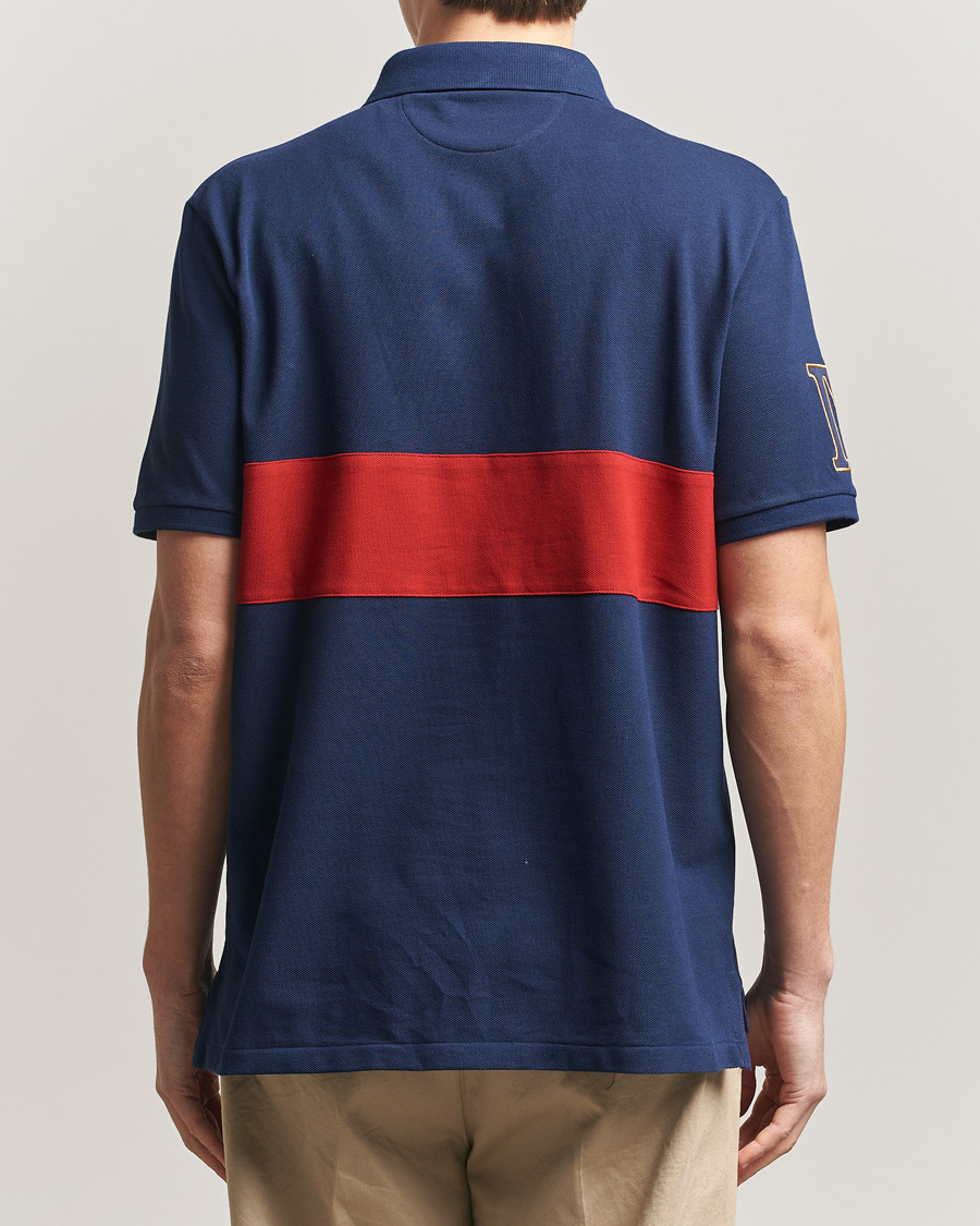 Herr | Pikéer | Polo Ralph Lauren | Block Striped Polo Newport Navy