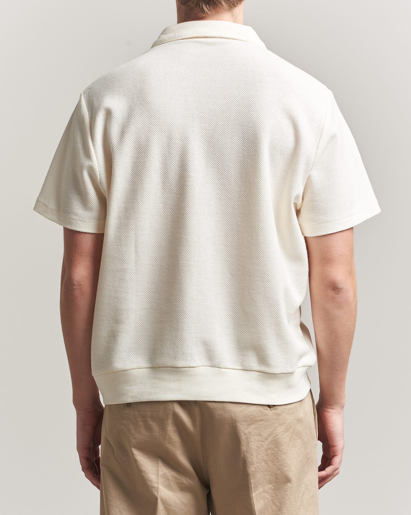 Herr | Pikéer | Polo Ralph Lauren | Knitted Polo Pale Cream