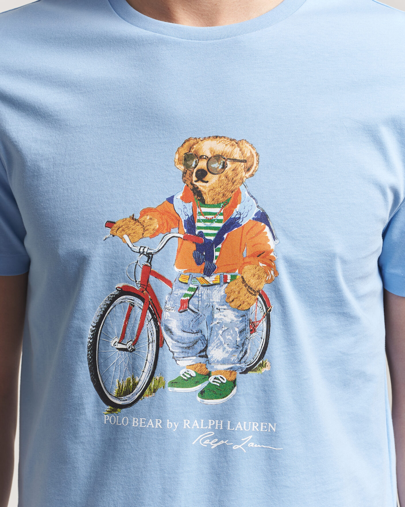Herr | T-Shirts | Polo Ralph Lauren | Jersey Bear T-Shirt Austin Blue