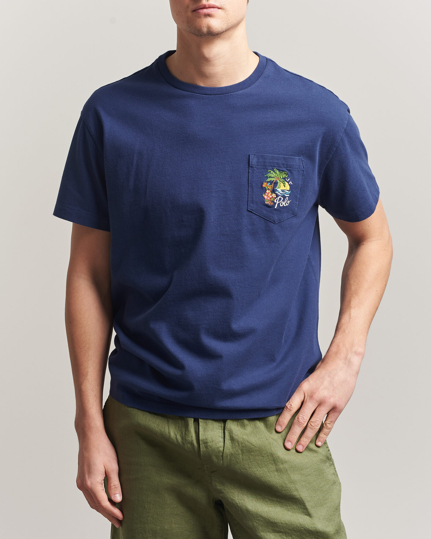 Herr | T-Shirts | Polo Ralph Lauren | Jersey Printed T-Shirt Dark Cobalt