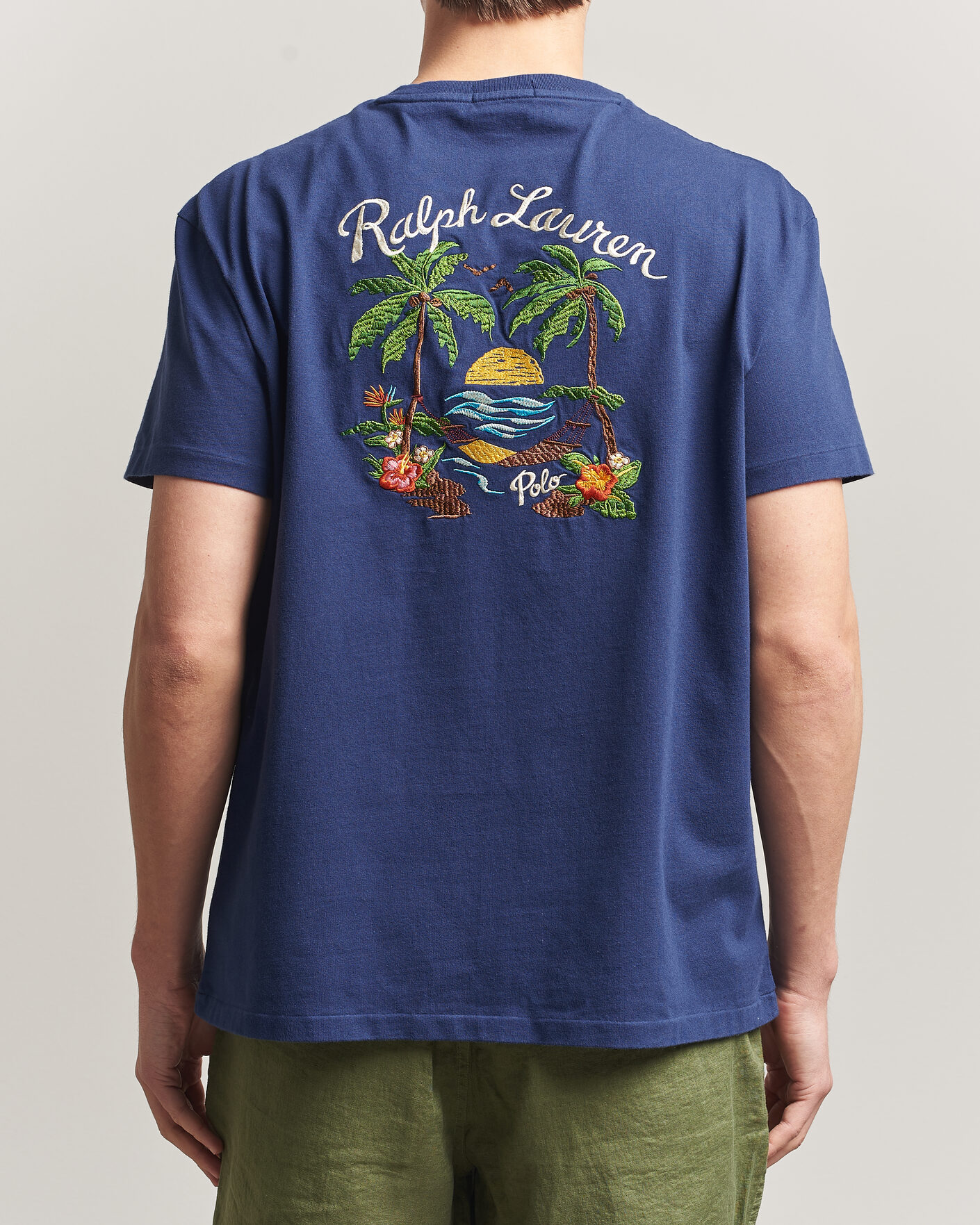 Herr | T-Shirts | Polo Ralph Lauren | Jersey Printed T-Shirt Dark Cobalt