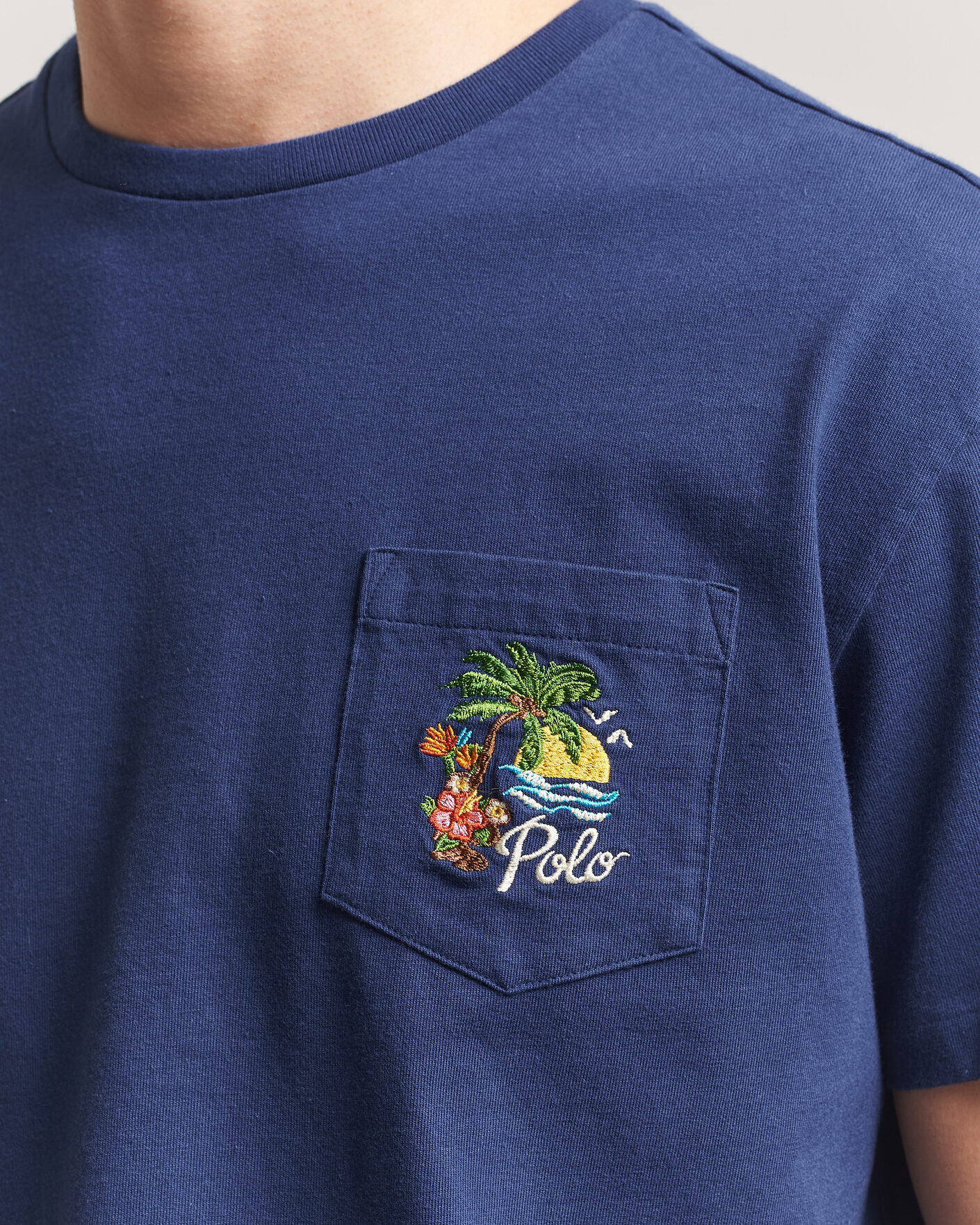 Herr | T-Shirts | Polo Ralph Lauren | Jersey Printed T-Shirt Dark Cobalt