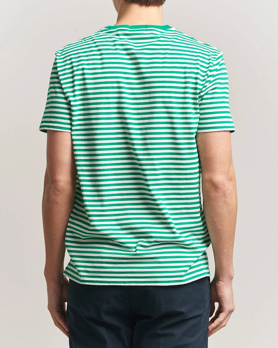 Herr | T-Shirts | Polo Ralph Lauren | Crew Neck Striped T-Shirt Billiard/White