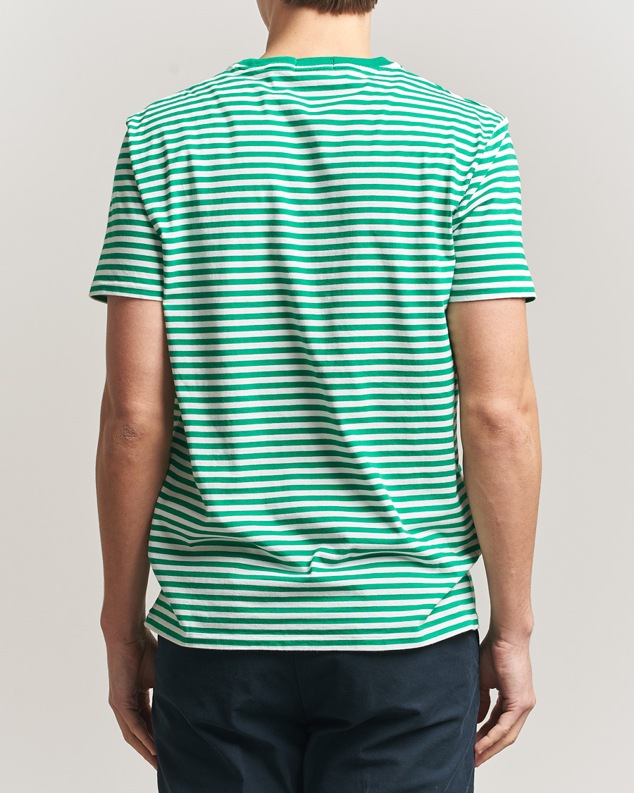 Herr | T-Shirts | Polo Ralph Lauren | Crew Neck Striped T-Shirt Billiard/White