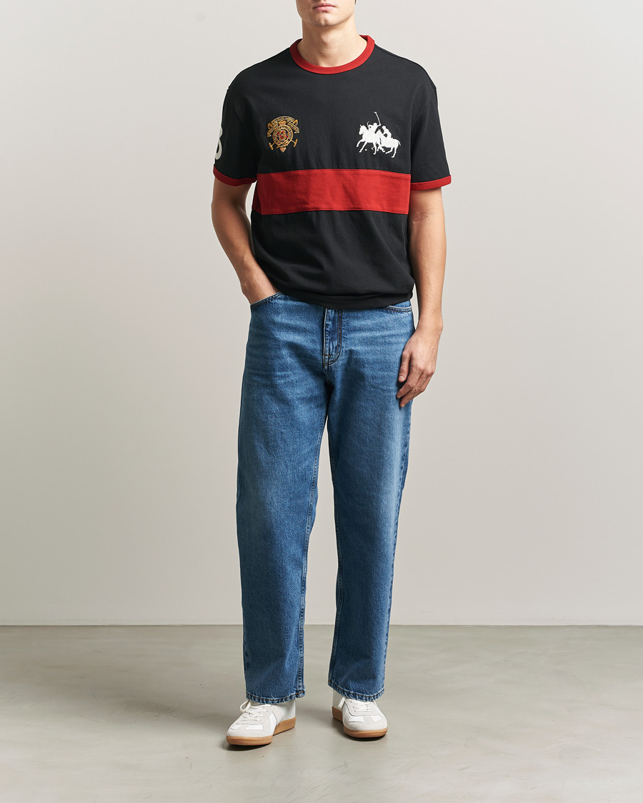Herr | T-Shirts | Polo Ralph Lauren | Jersey Logo T-Shirt Polo Black/Sweet Tomato