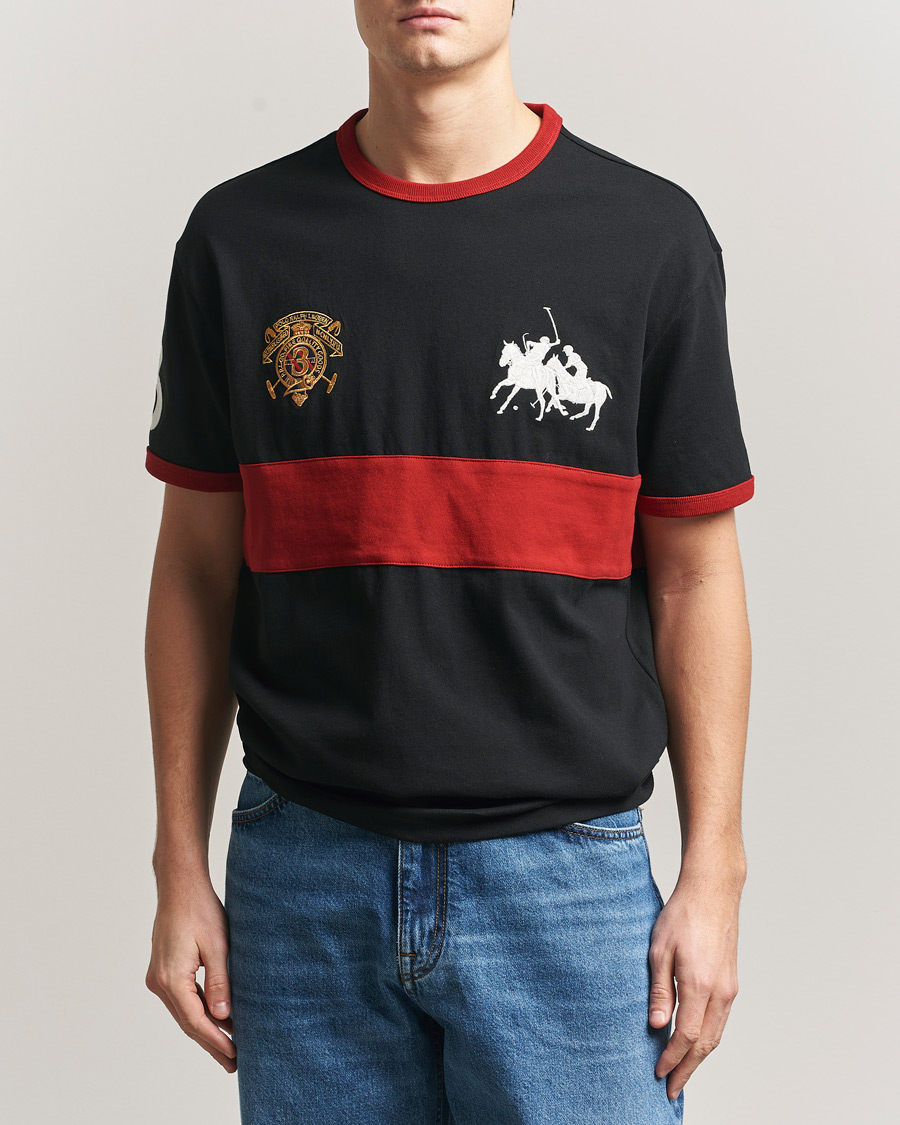 Herr | T-Shirts | Polo Ralph Lauren | Jersey Logo T-Shirt Polo Black/Sweet Tomato