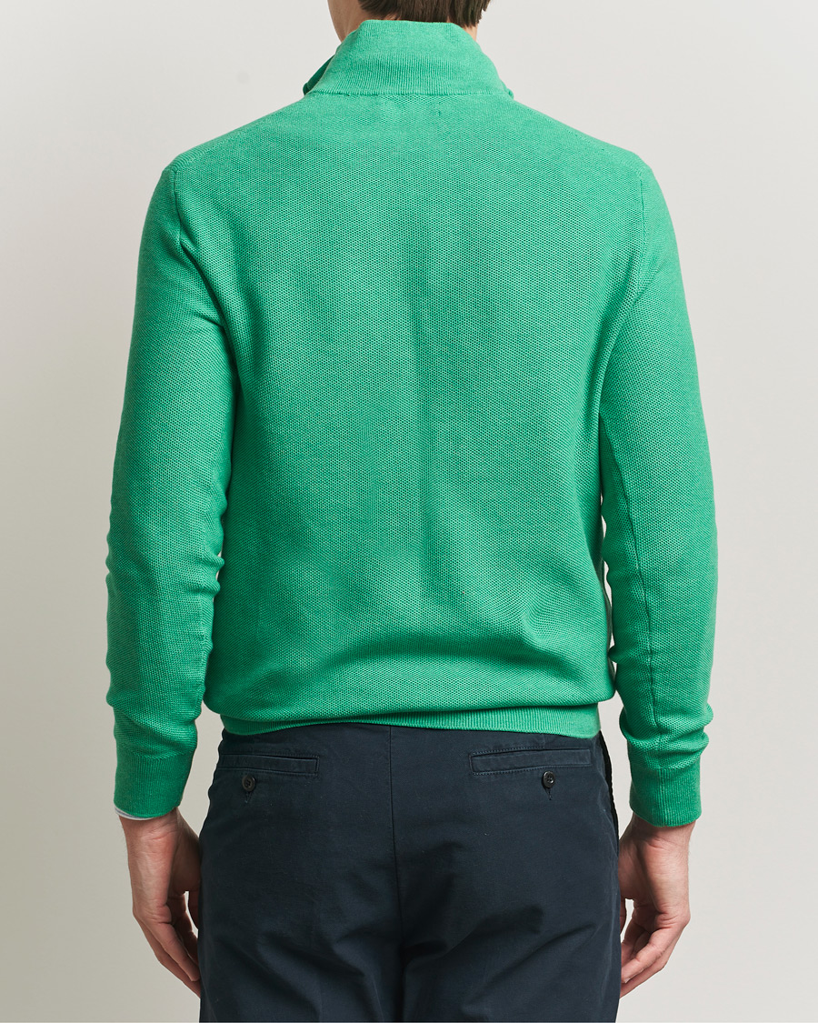 Herr | Tröjor | Polo Ralph Lauren | Textured Half Zip Palm Green Heather