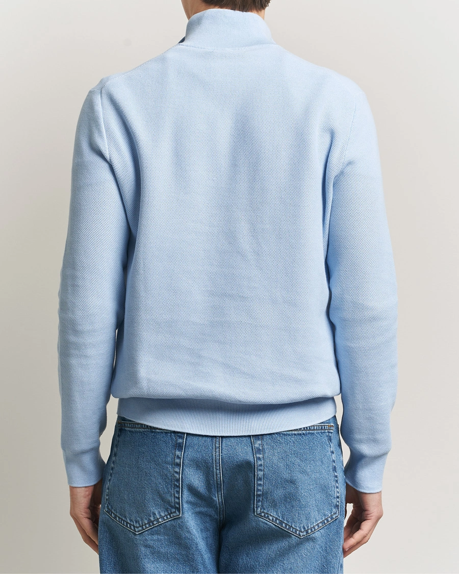 Herr | Tröjor | Polo Ralph Lauren | Textured Half Zip Office Blue