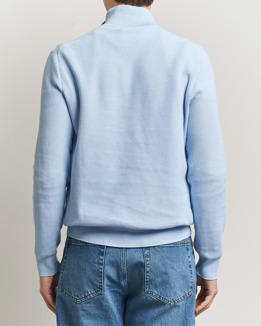 Herr | Tröjor | Polo Ralph Lauren | Textured Half Zip Office Blue