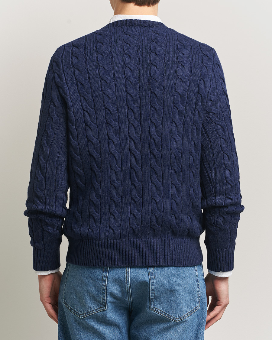 Herr | Tröjor | Polo Ralph Lauren | Cotton Cable Pullover Bright Navy