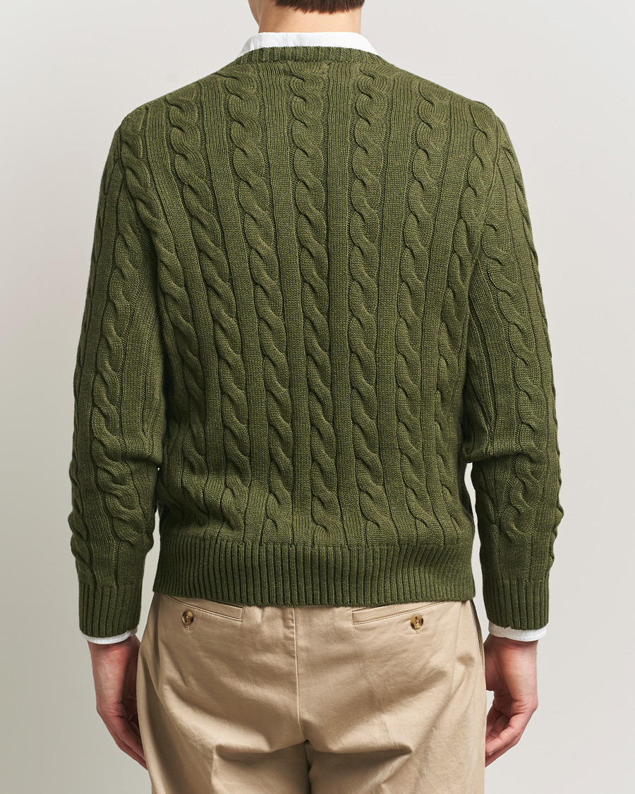 Herr | Tröjor | Polo Ralph Lauren | Cotton Cable Pullover Garden Trail Heather