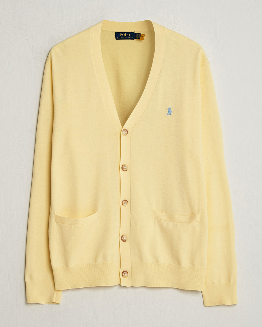 Herr | Tröjor | Polo Ralph Lauren | Cotton Cardigan Wicket Yellow
