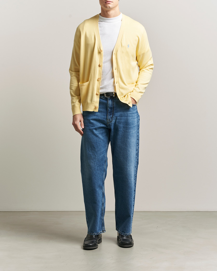 Herr | Tröjor | Polo Ralph Lauren | Cotton Cardigan Wicket Yellow
