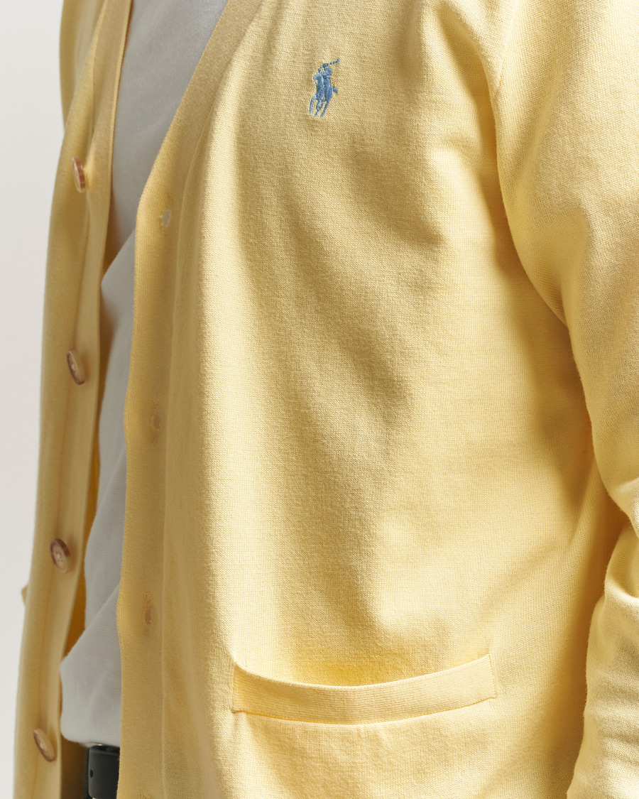 Herr | Tröjor | Polo Ralph Lauren | Cotton Cardigan Wicket Yellow