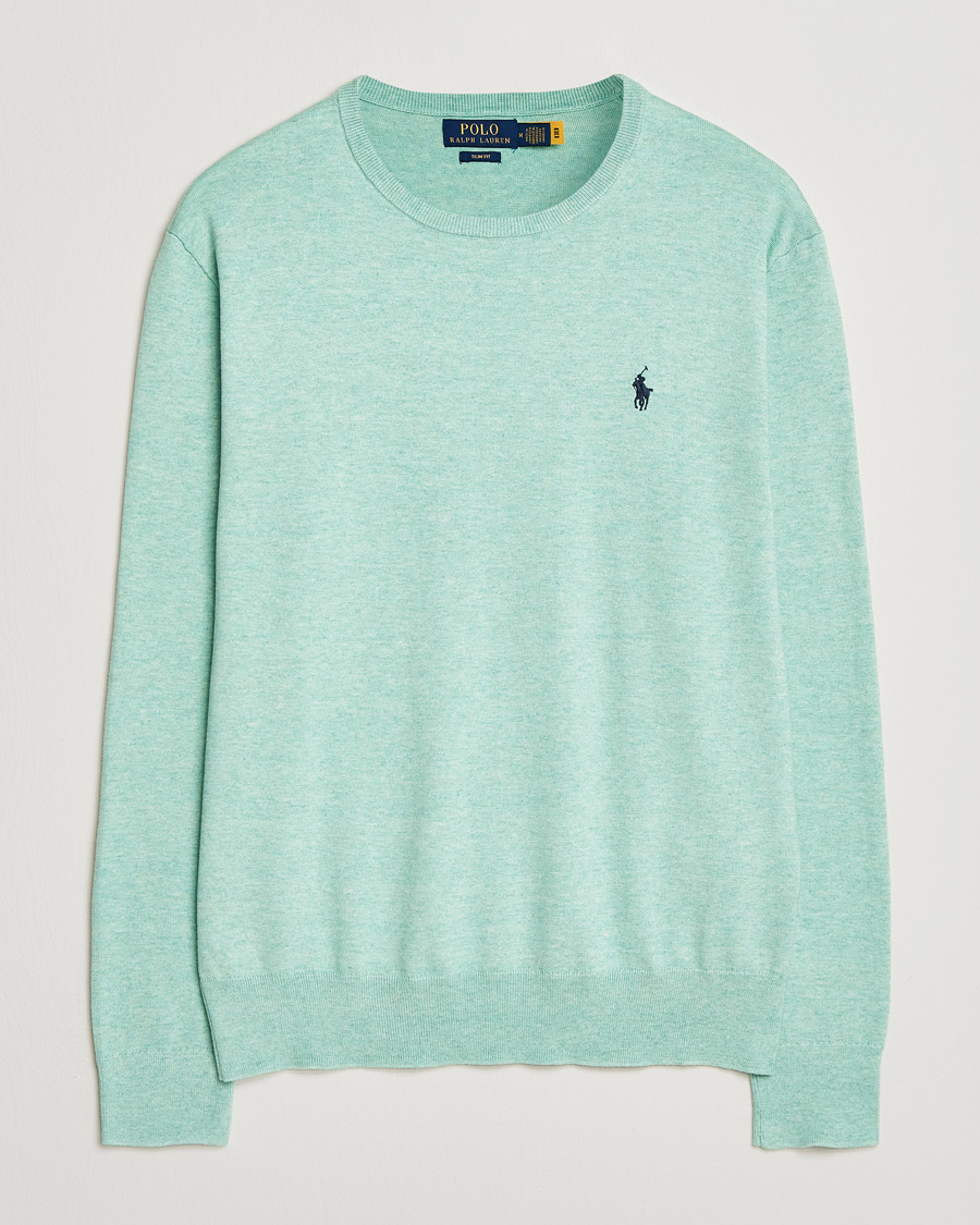 Herr | Tröjor | Polo Ralph Lauren | Cotton Crew Neck Sweater Green Heather