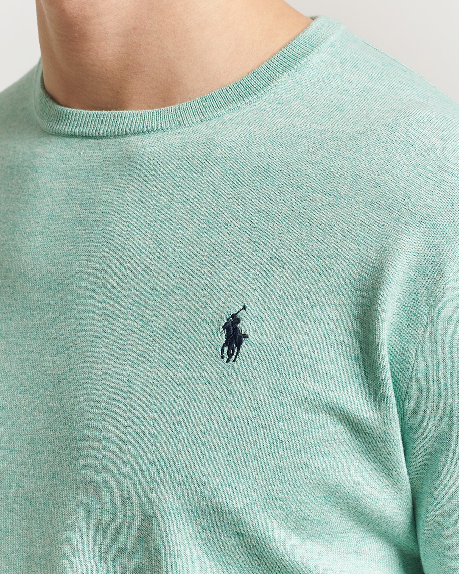 Herr | Tröjor | Polo Ralph Lauren | Cotton Crew Neck Sweater Green Heather