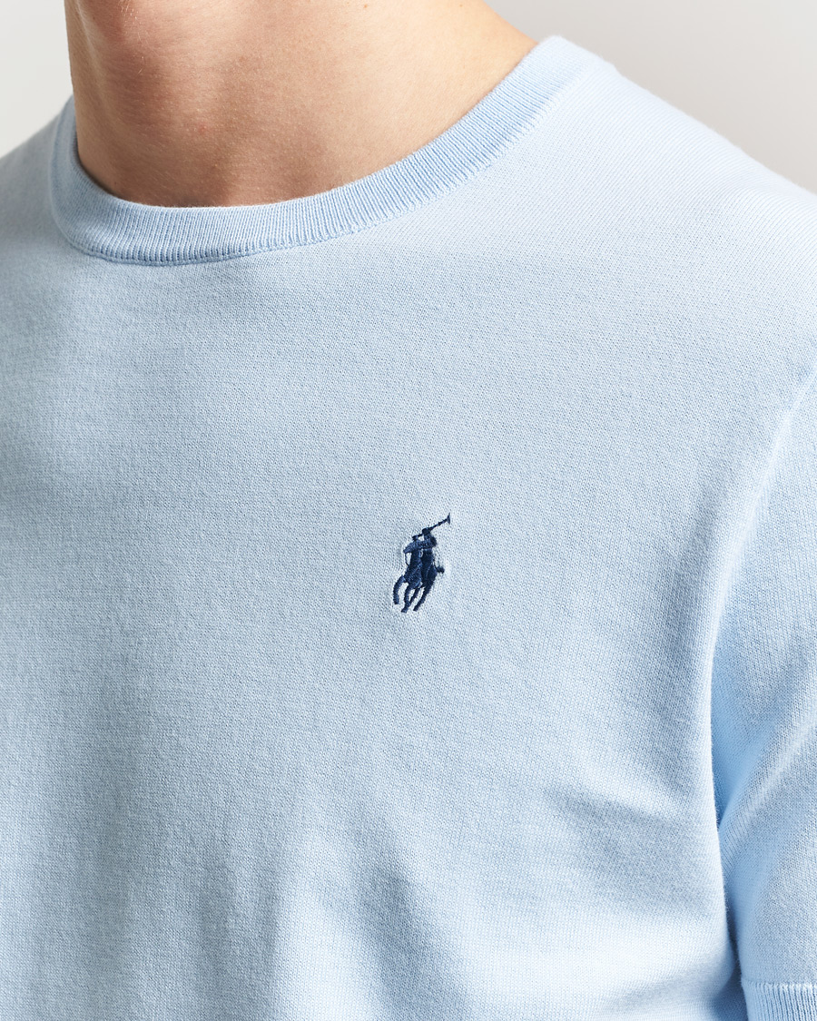 Herr | T-Shirts | Polo Ralph Lauren | Knitted Short Sleeve T-Shirt Office Blue