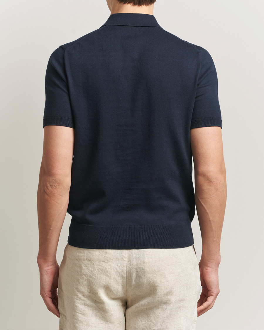 Herr | Pikéer | Polo Ralph Lauren | Knitted Short Sleeve Polo Hunter Navy