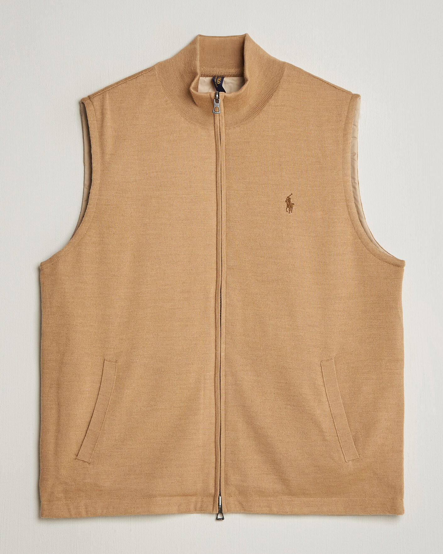Herr | Tröjor | Polo Ralph Lauren | Wool Blend Vest Camel Combo