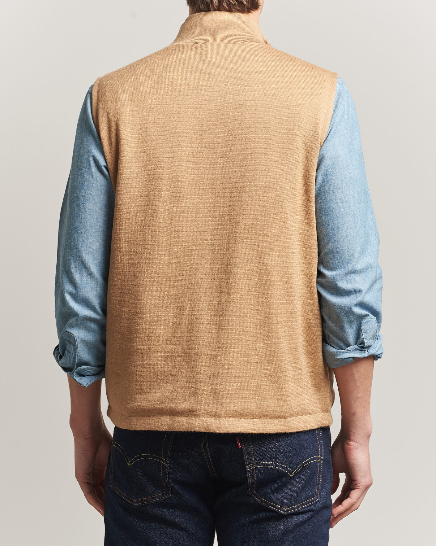 Herr | Tröjor | Polo Ralph Lauren | Wool Blend Vest Camel Combo